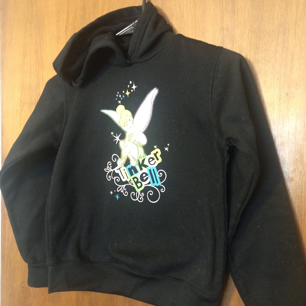 Girls Disney Fairies Tinkerbell black hoodie